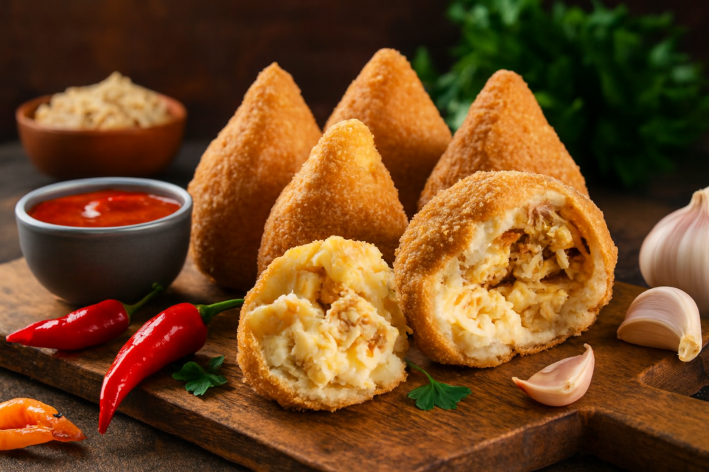 coxinha-com-recheio-de-frango-com-catupiry-1024x683 Recheios de coxinha para vender: 7 opções lucrativas