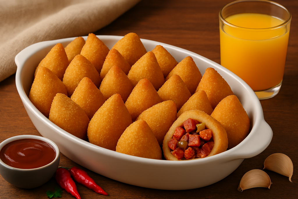 mini-coxinhas-de-calabresa-com-azeitonas-1024x683 Recheios de coxinha para vender: 7 opções lucrativas