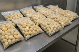 produção de salgados congelados para venda