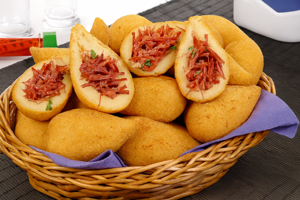 coxinha-mandioca-carne-seca-1024x683 Coxinha de Mandioca com 3 Ingredientes: Receita Fácil e Dicas para Vender