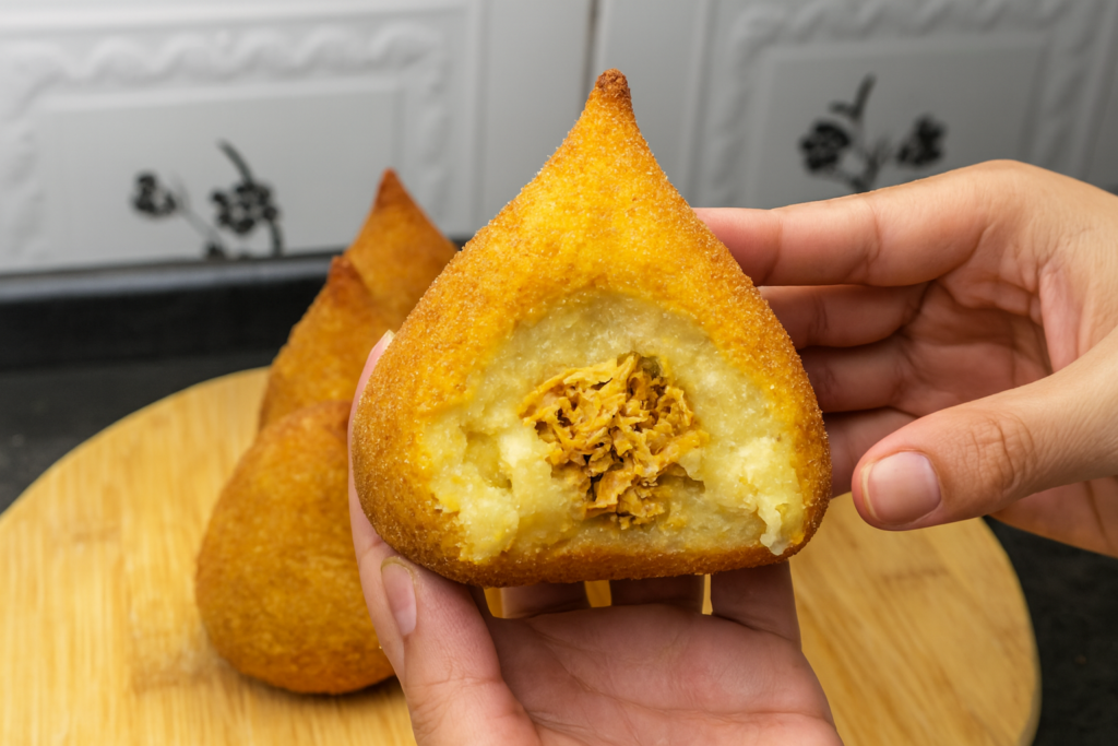 coxinha-massa-mandioca-facil-1024x683 Coxinha de Mandioca com 3 Ingredientes: Receita Fácil e Dicas para Vender