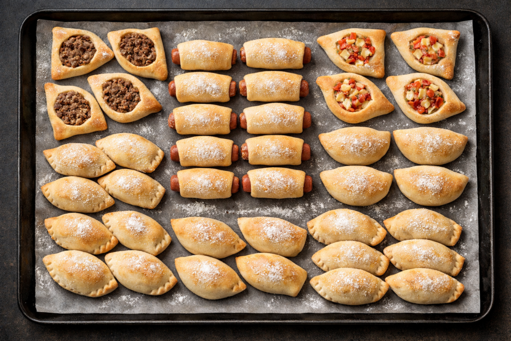 tipos-de-salgados-assados-1024x683 Massa Básica para Salgados Assados: Receita Completa e Guia para Produção Profissional