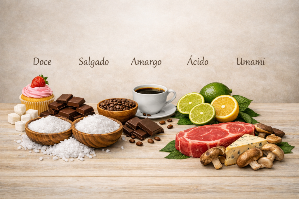 comparacao-cinco-gostos-paladar-humano.jpg-1024x683 Realçador de Sabor: O que é, tipos, Para que Serve e Como usar