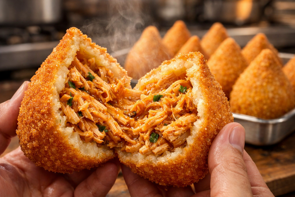 coxinha-frango-suculenta-closeup-8k.jpg-1024x683 Realçador de Sabor: O que é, tipos, Para que Serve e Como usar