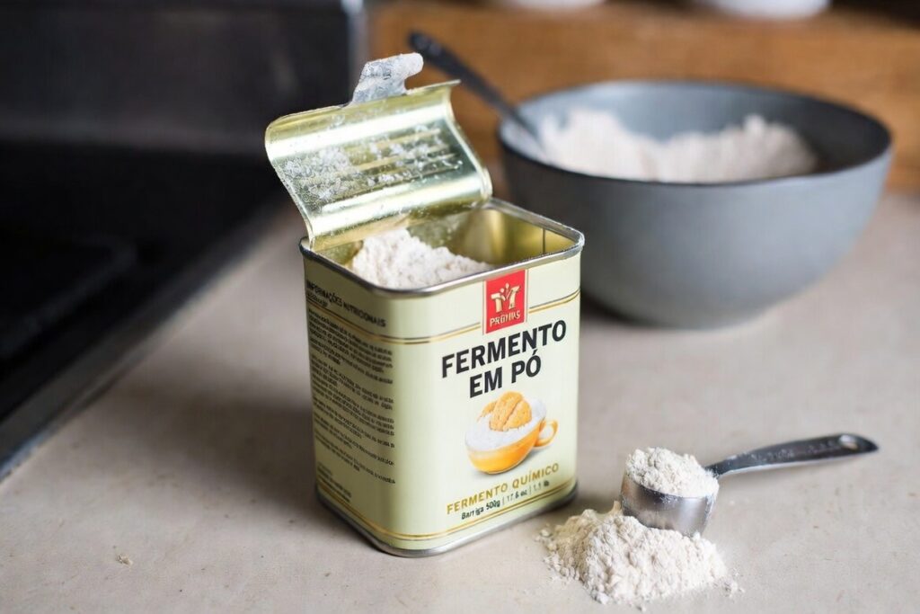 fermento-em-po-1024x683 Fermento Biológico Seco, Fresco ou Químico: Qual usar em Cada Receita?